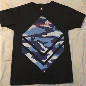 Asphalt Yacht Club “Camo Blues” Tee Size M